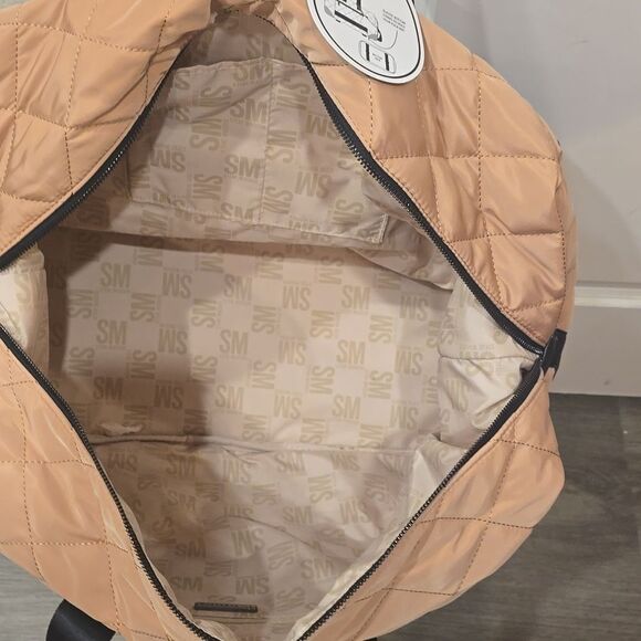Steve Madden BAmos Quilted Weekender- Camel - Picture 9 of 9